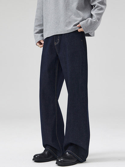 Straight Leg Denim Pants