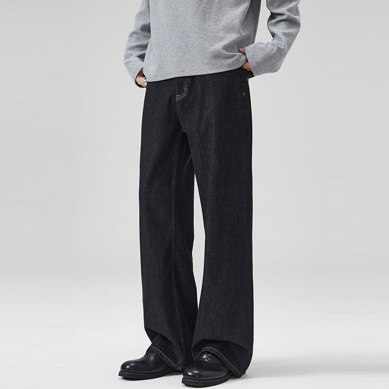 Straight Leg Denim Pants