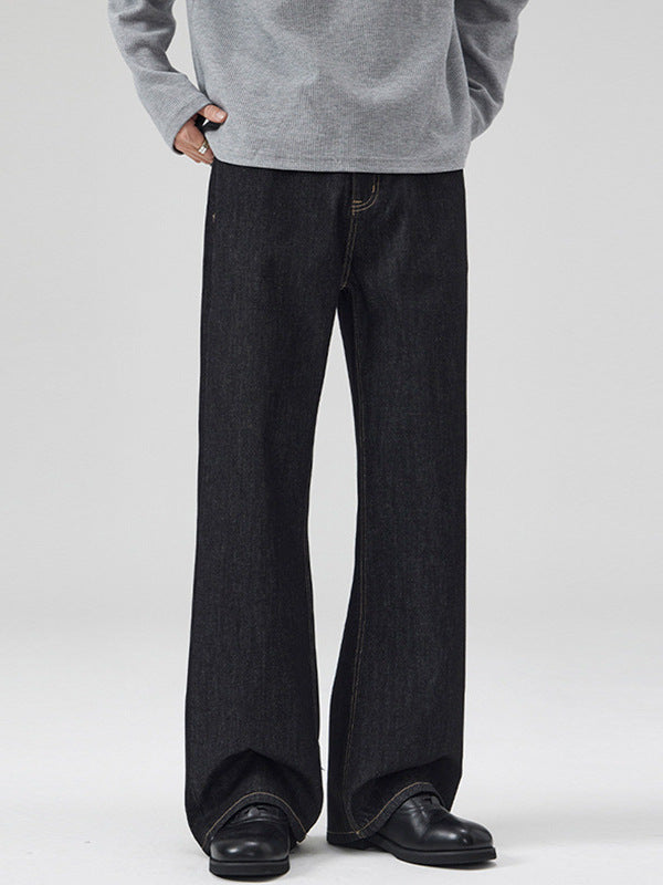 Straight Leg Denim Pants