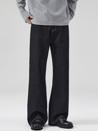Straight Leg Denim Pants