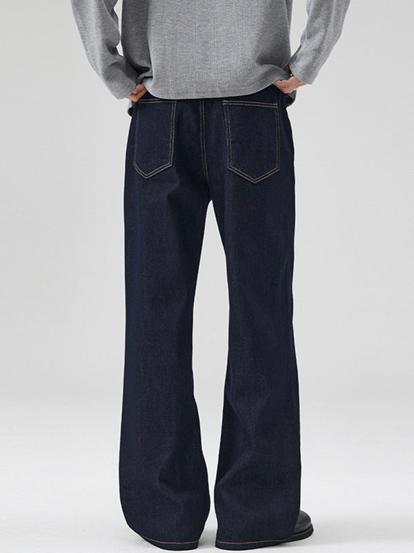 Straight Leg Denim Pants