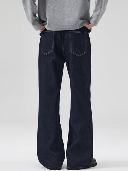 Straight Leg Denim Pants