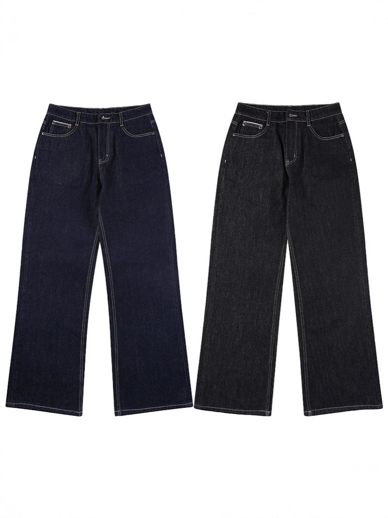 Straight Leg Denim Pants