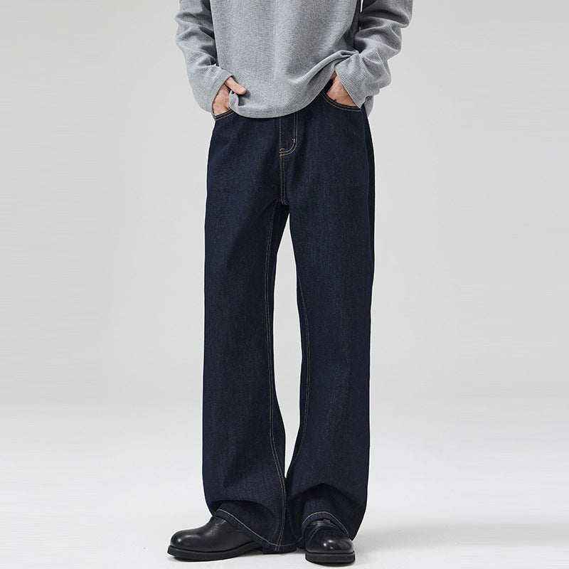 Straight Leg Denim Pants