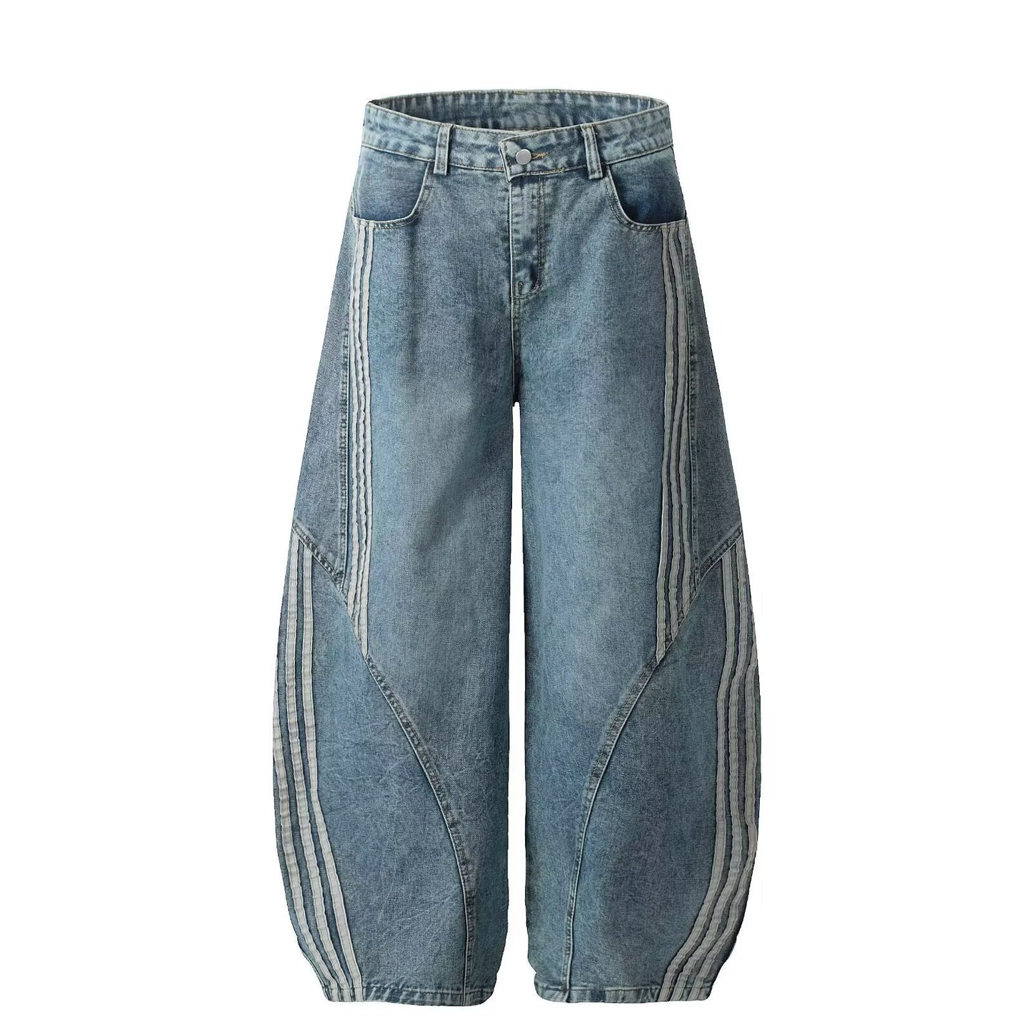 Straight Leg Denim Pants