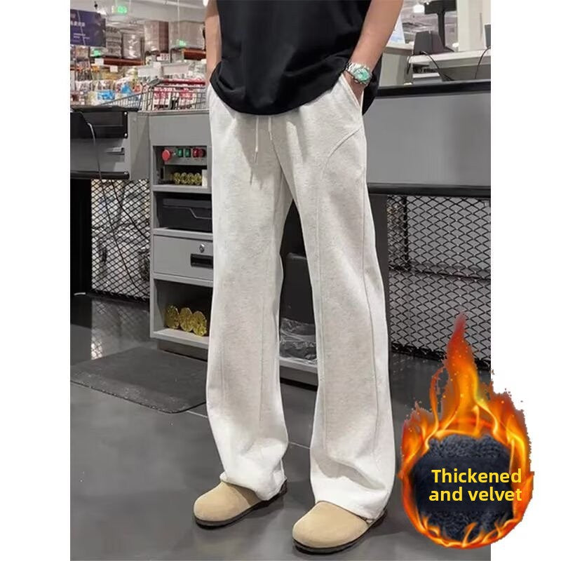 Straight Leg Fleece Lined Sweatpants