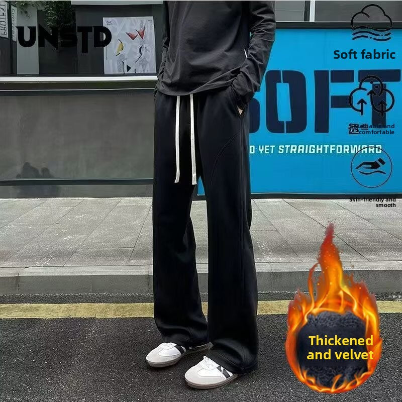 Straight Leg Fleece Lined Sweatpants