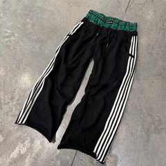 Black and green stitching