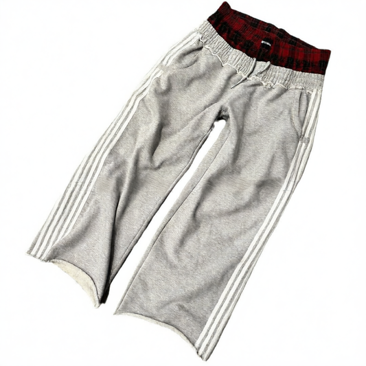 Straight-leg high-waisted hip-hop sportswear pants