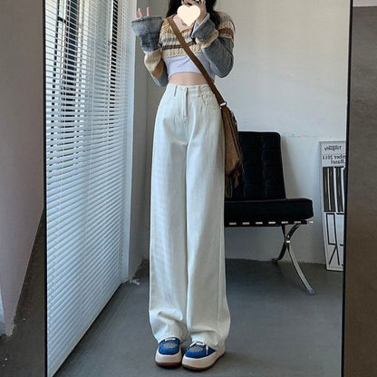 straight-leg jeans