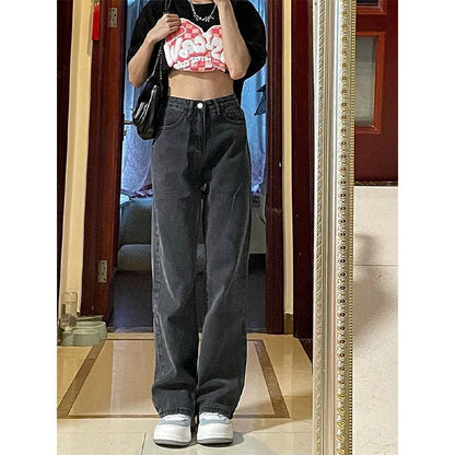 straight-leg jeans