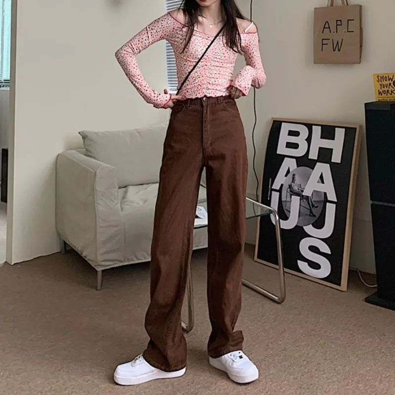 straight-leg jeans