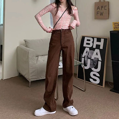 straight-leg jeans