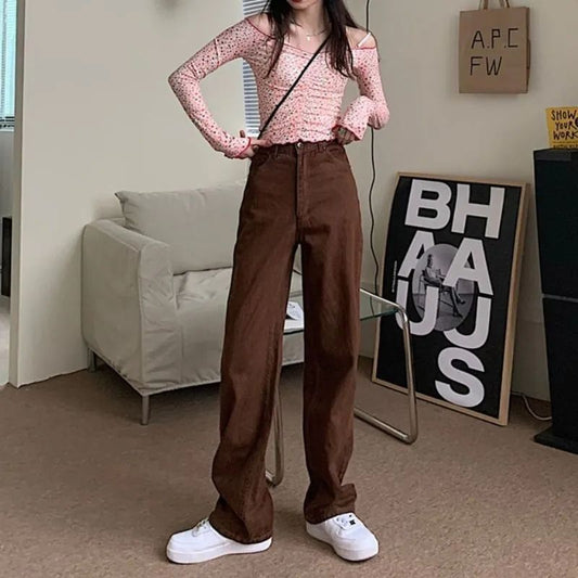 straight-leg jeans