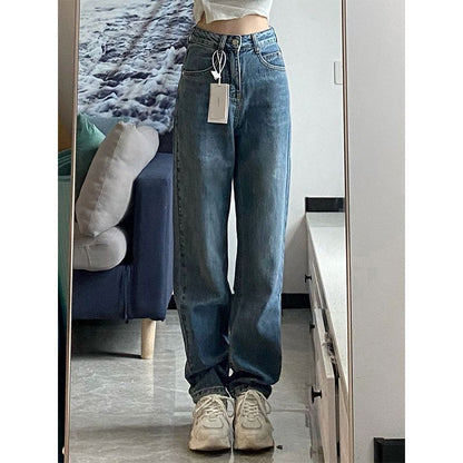 straight-leg jeans