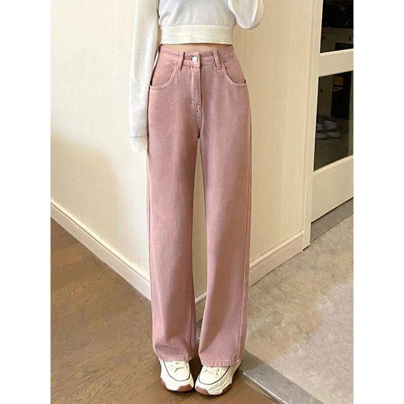 straight-leg jeans