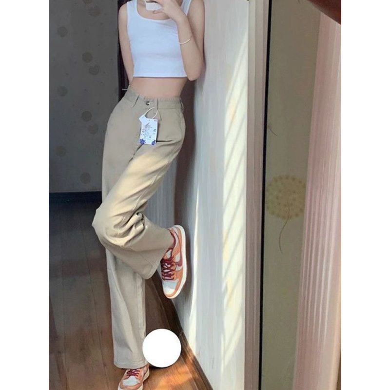 straight-leg jeans