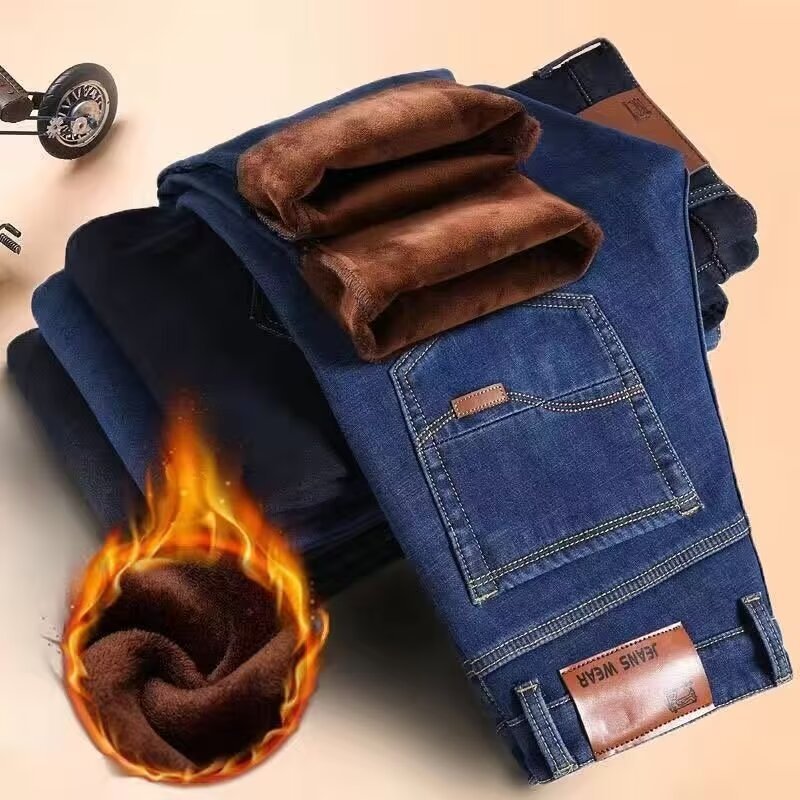 straight-leg jeans