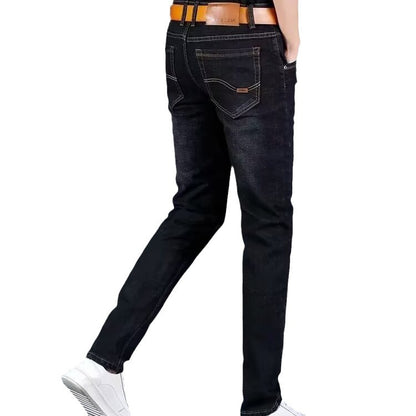 straight-leg jeans