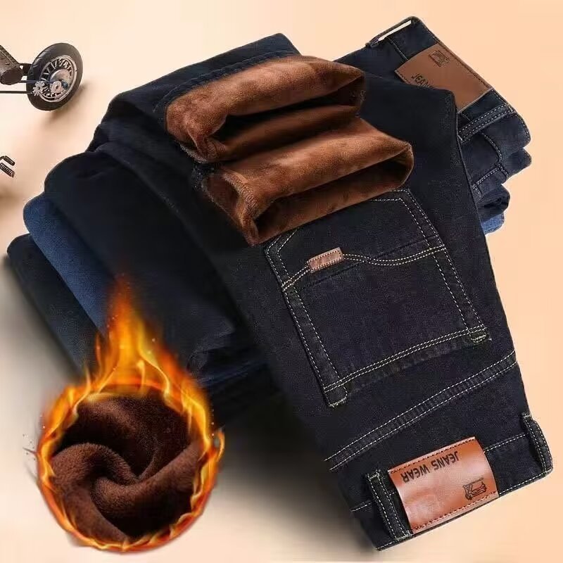straight-leg jeans