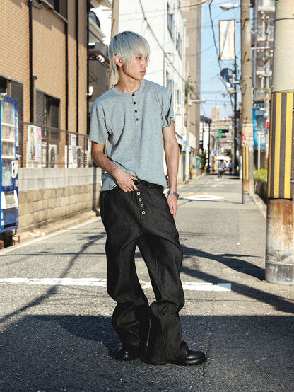 straight-leg jeans
