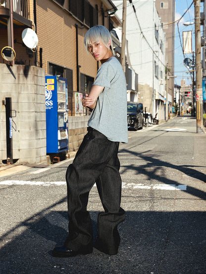 straight-leg jeans