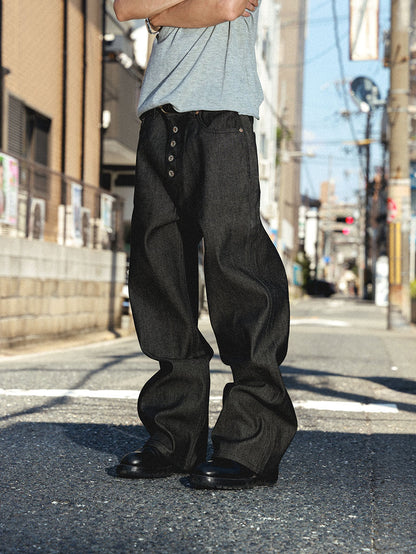 straight-leg jeans