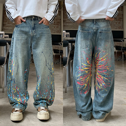 Straight-leg jeans