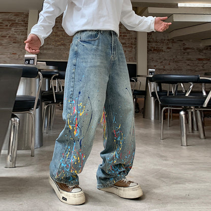 Straight-leg jeans