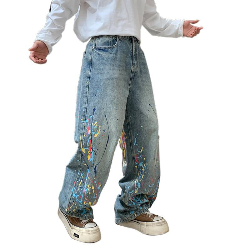 Straight-leg jeans