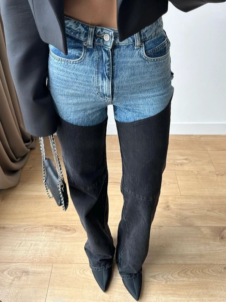Straight-leg jeans