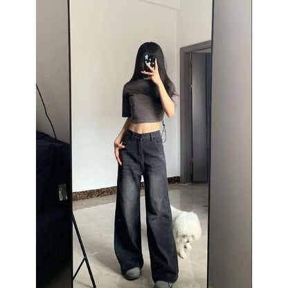 Straight-leg jeans