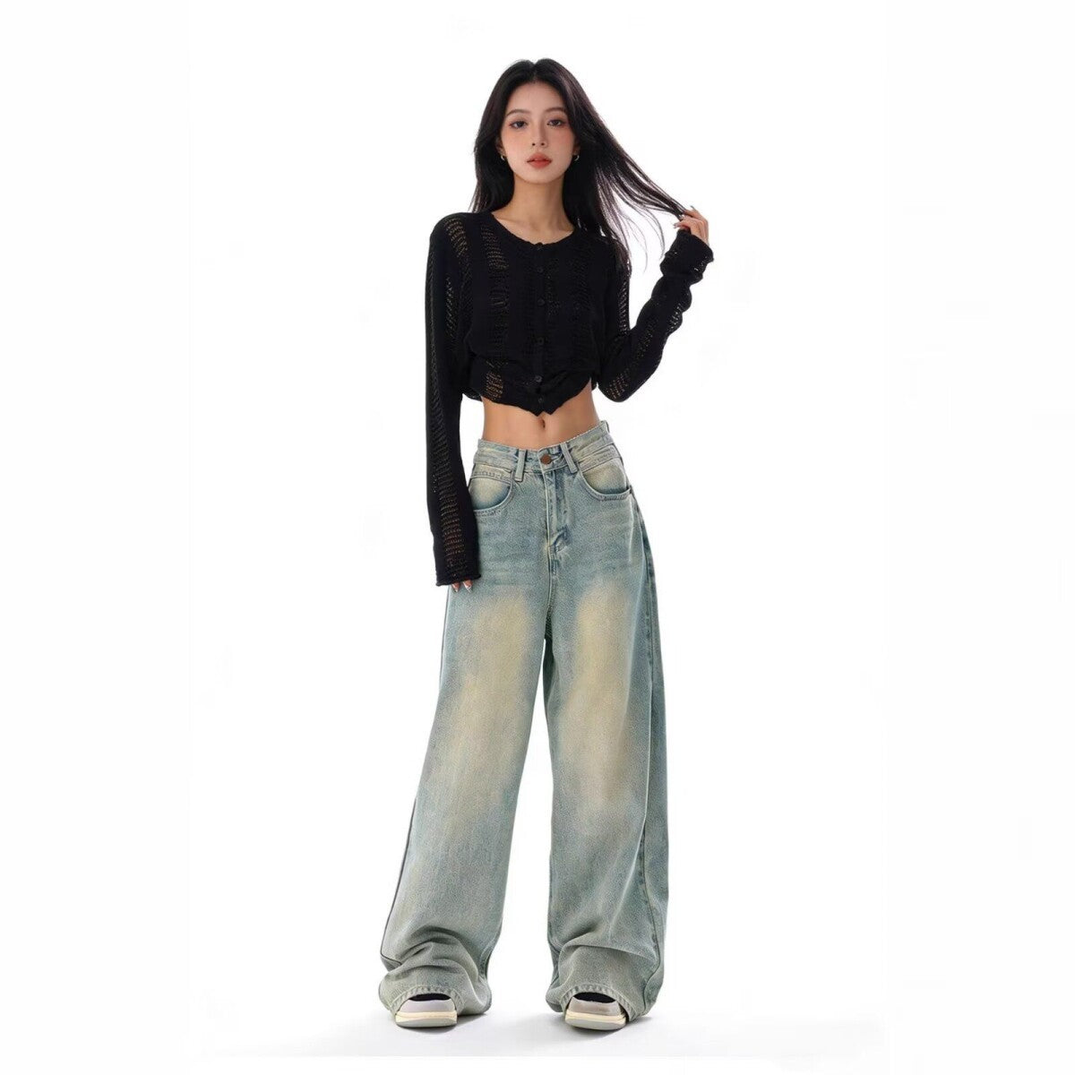 Straight-leg jeans