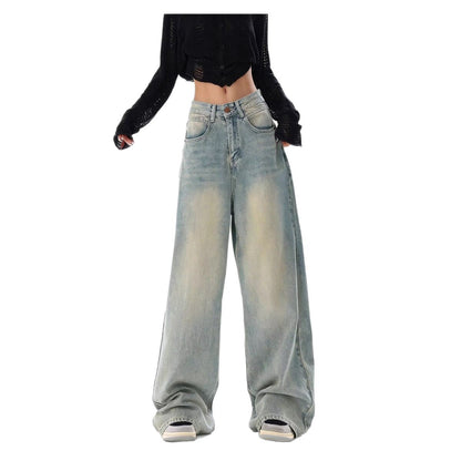 Straight-leg jeans