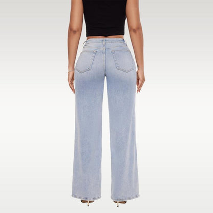 Straight-Leg Loose Jeans