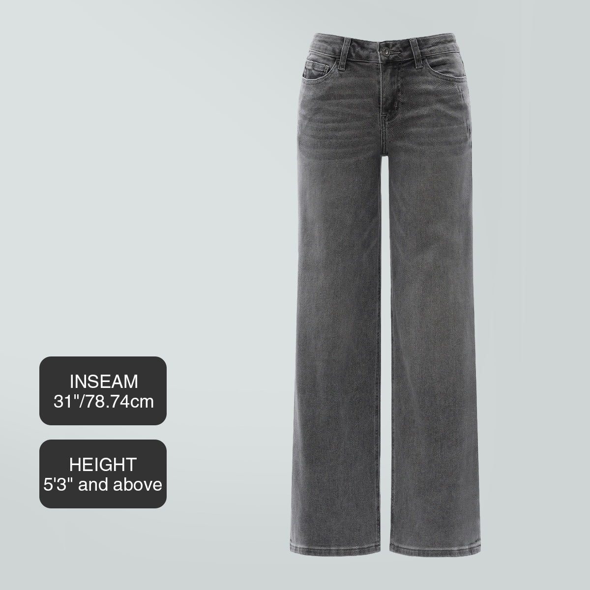 Straight-Leg Loose Jeans