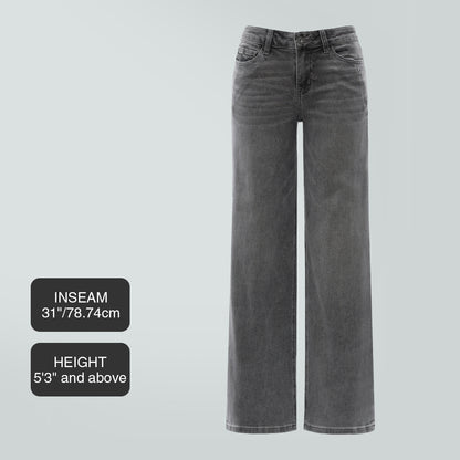 Straight-Leg Loose Jeans
