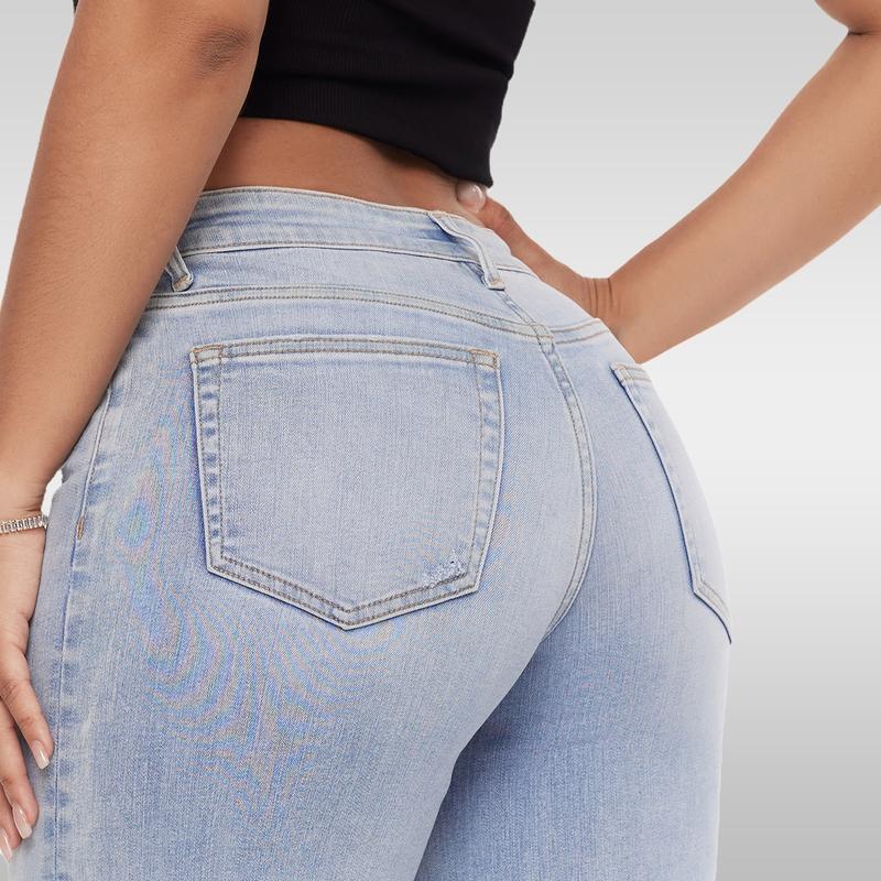 Straight-Leg Loose Jeans