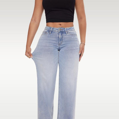 Straight-Leg Loose Jeans