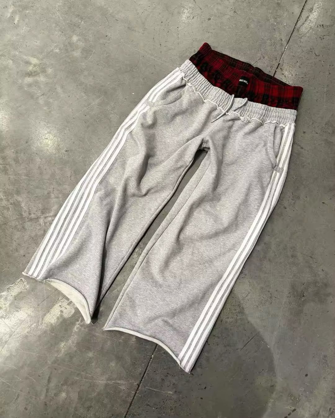 Straight-leg pants, high-waisted hip-hop sportswear pants