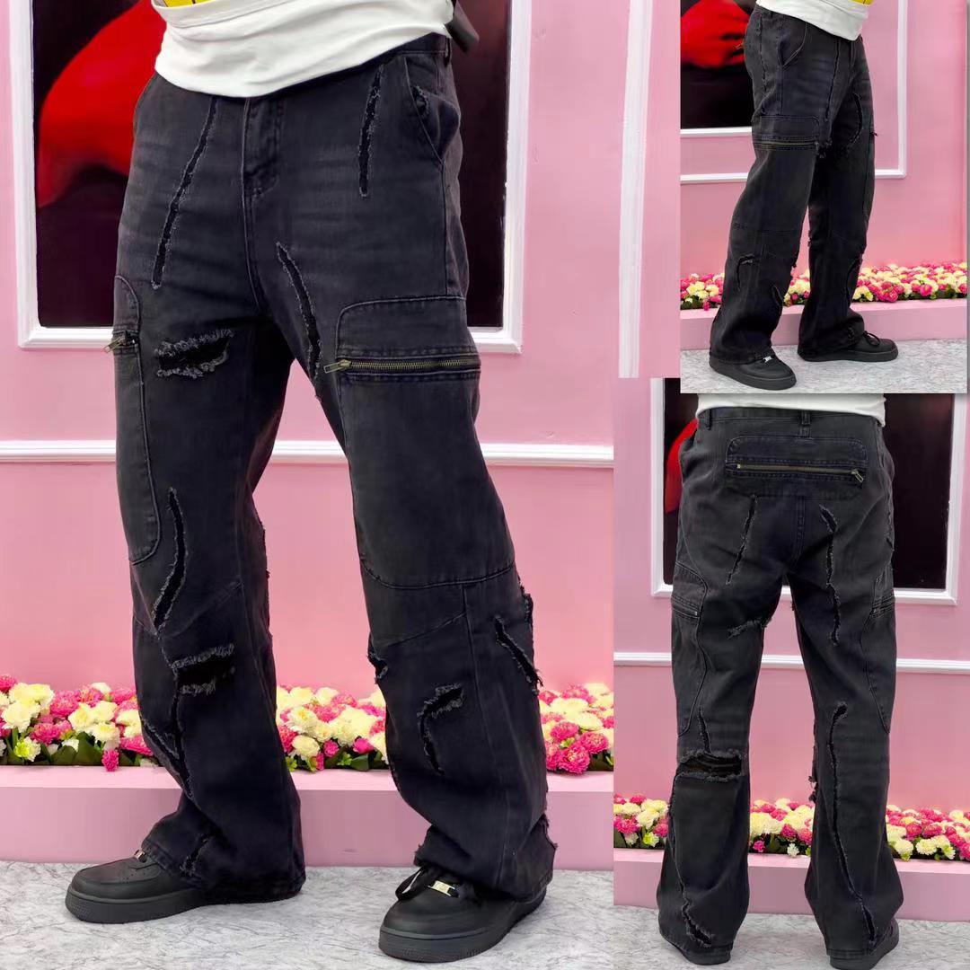 Straight-leg pants