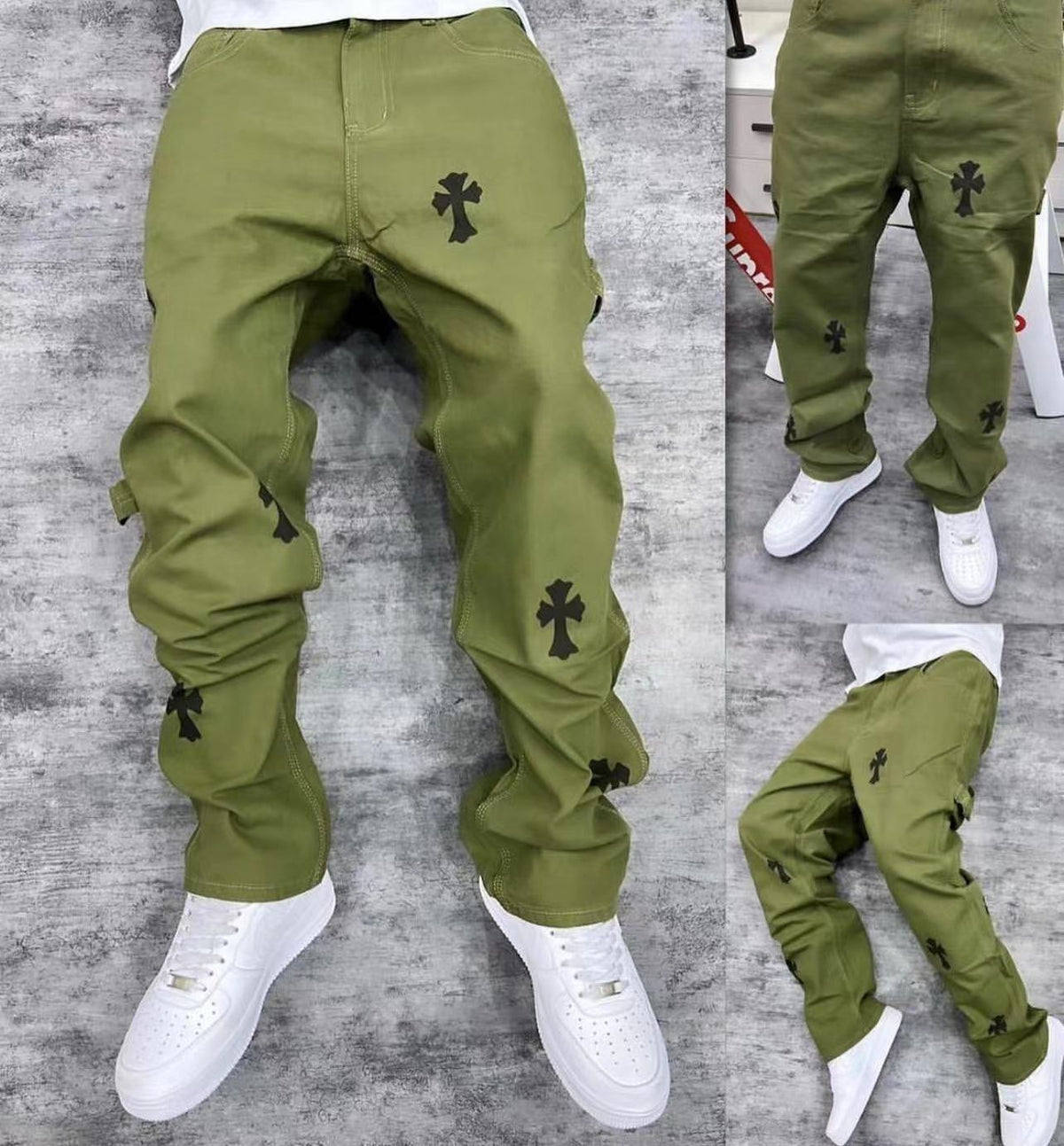 Straight-leg pants