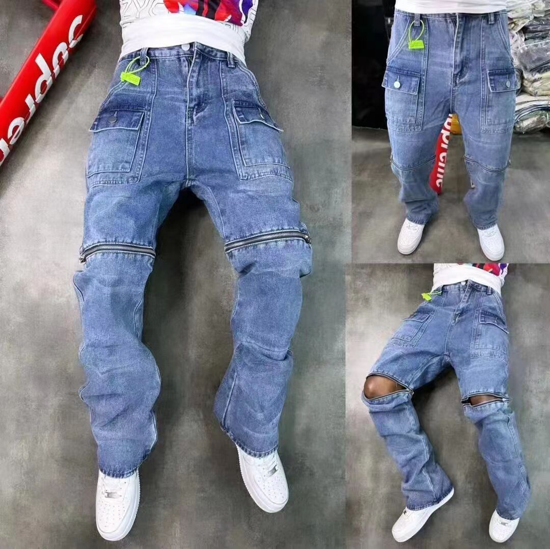 Straight-leg pants