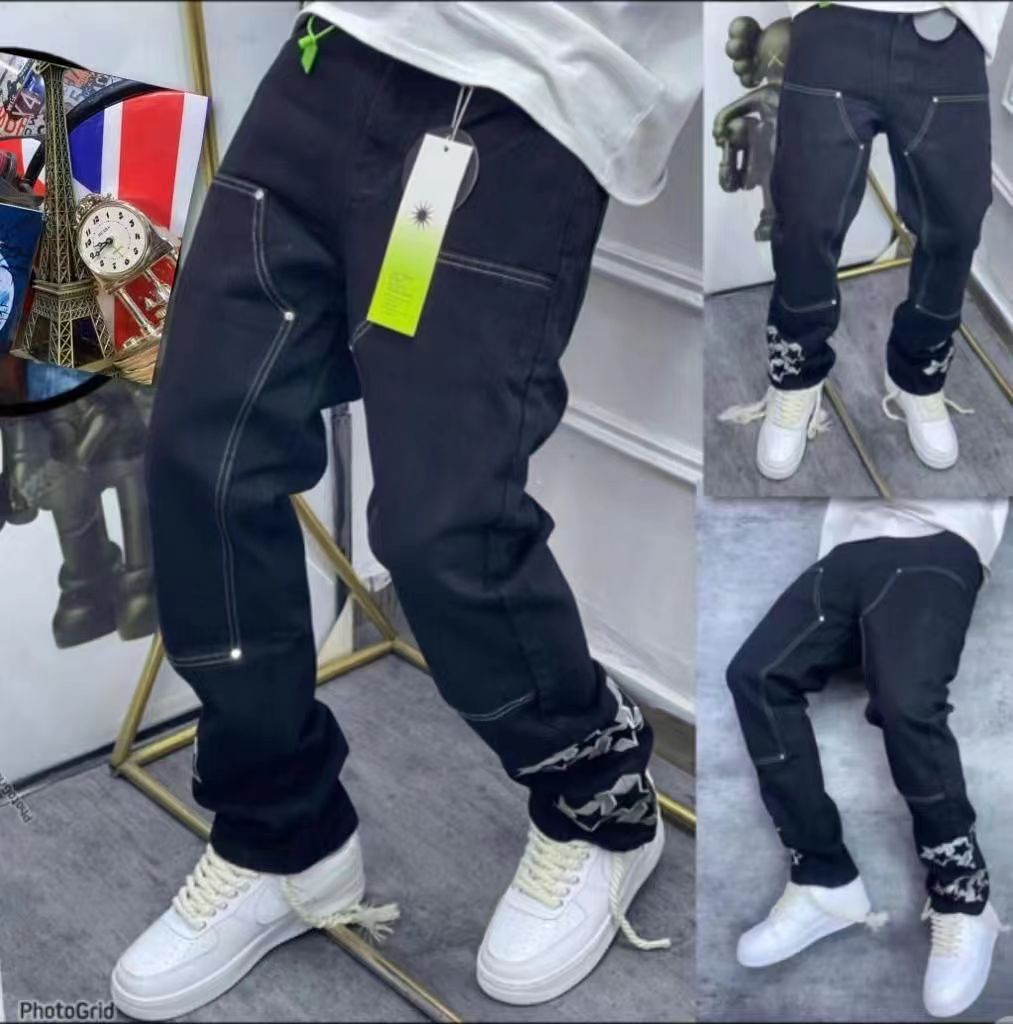 Straight-leg pants