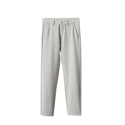 straight-leg suit pants