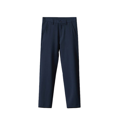 straight-leg suit pants
