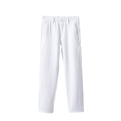 straight-leg suit pants