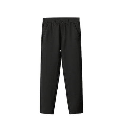 straight-leg suit pants
