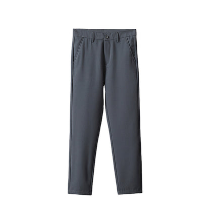 straight-leg suit pants