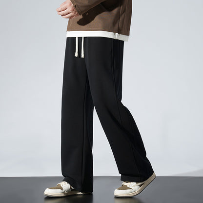 Straight-leg sweatpants
